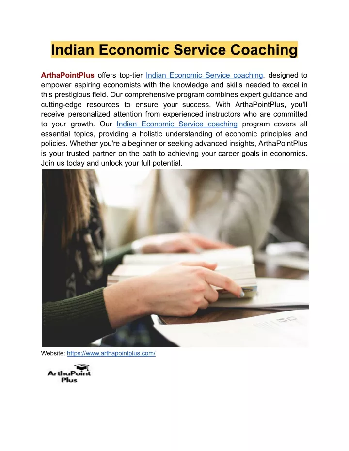 indian economic service coaching