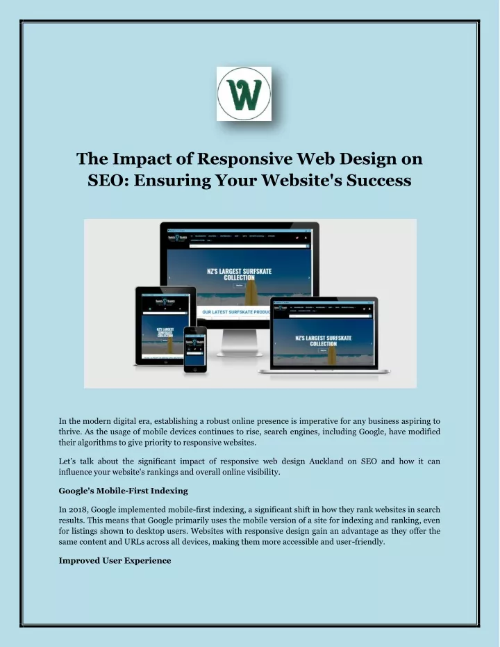 the impact of responsive web design