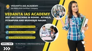 Best IAS Coaching in Rohini , Rithala, Pitampura and Mukherjee Nagar.