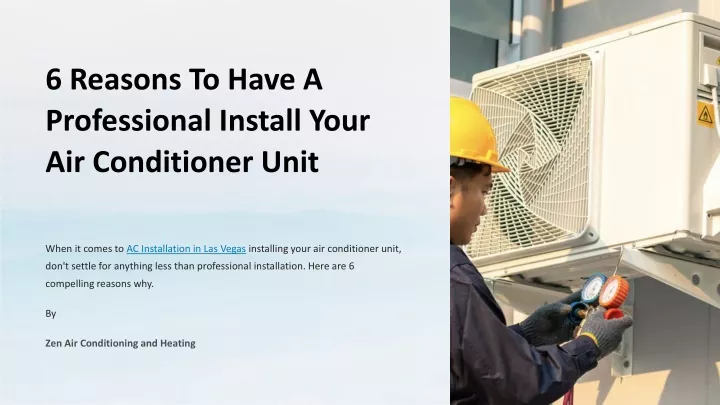 6 reasons to have a professional install your