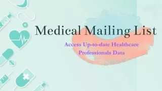 Medical Mailing List - PDF