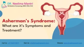 Asherman's Syndrome: What are it's Symptoms & Treatment | Dr Neelima Mantri