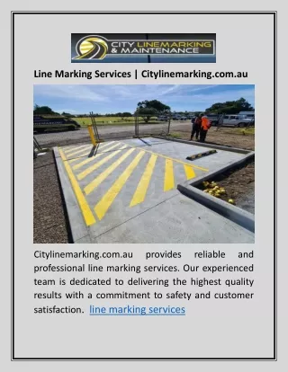 Line Marking Services | Citylinemarking.com.au