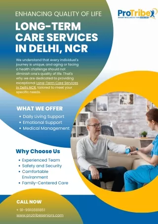 Enhancing Quality of Life - Long-Term Care Services in Delhi NCR