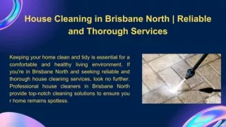 House Cleaning in Brisbane North _ Reliable and Thorough Services