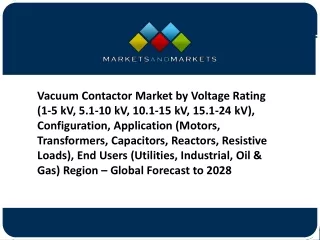 Vacuum Contactor Market Size, Report 2023-2028