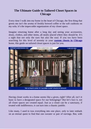 the ultimate guide to tailored closet spaces