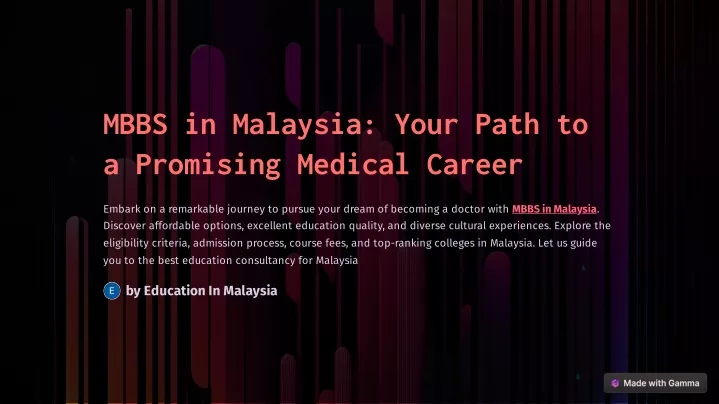 mbbs in malaysia your path to a promising medical
