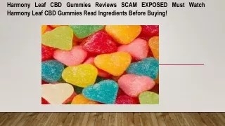 Harmony Leaf CBD Gummies Reviews 1