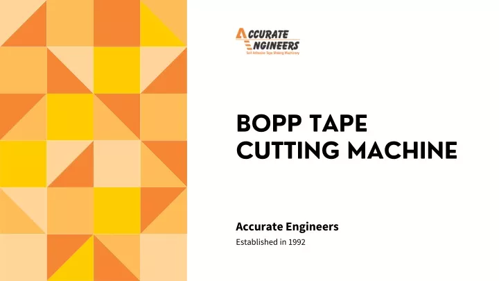 bopp tape cutting machine