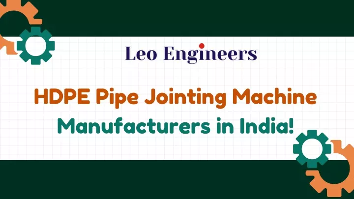 hdpe pipe jointing machine manufacturers in india