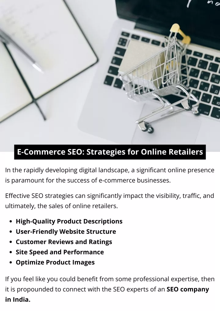 e commerce seo strategies for online retailers