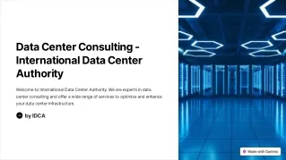 data center consulting international data center
