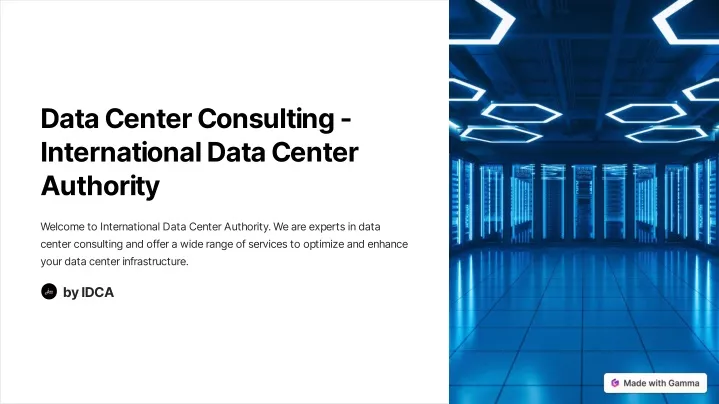 data center consulting international data center