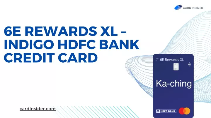 6e rewards xl indigo hdfc bank credit card