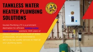Tankless Water Heater Plumbing Solutions