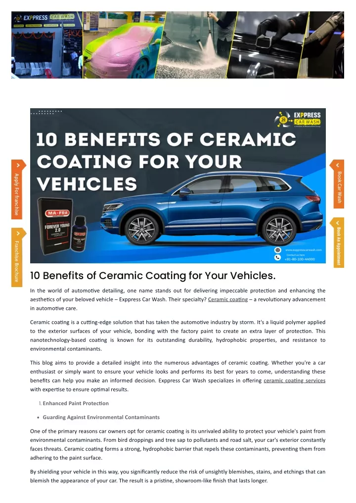 10 benefits of ceramic coating for your vehicles