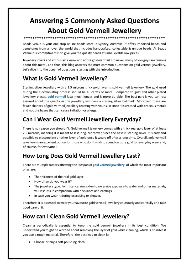 answering 5 commonly asked questions about gold