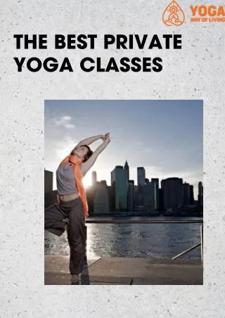 The Best Private yoga Classes