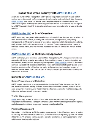 boost your office security with apnr in the uk