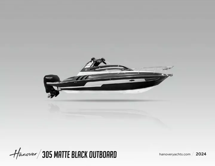 305 matte black outboard