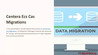 Centera Ecs Cas Migrations