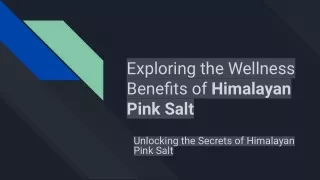 Himalayan Pink Salt | Himalayan Pink Salt: Nature's Mineral-Rich Treasure