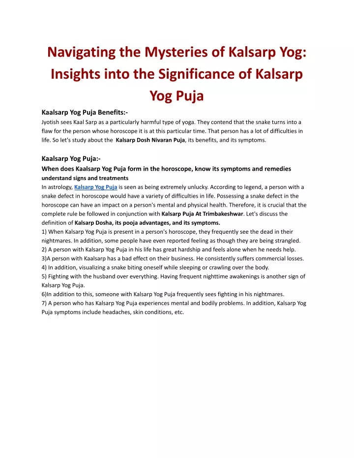 navigating the mysteries of kalsarp yog insights