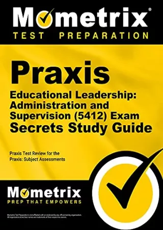 [PDF READ ONLINE] Praxis Educational Leadership Administration and Supervision (5412) Exam