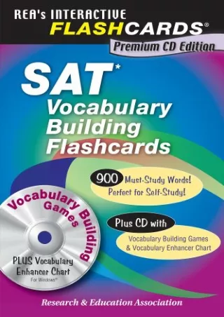$PDF$/READ/DOWNLOAD SAT Vocabulary Building Flashcard Book w/ CD-ROM (REA) (SAT PSAT ACT (College