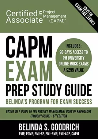 PDF_ CAPM Exam Prep Study Guide: Belinda's All-in-One Program for Exam Success