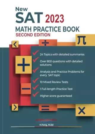 [PDF READ ONLINE] New SAT 2023 Math Practice Book