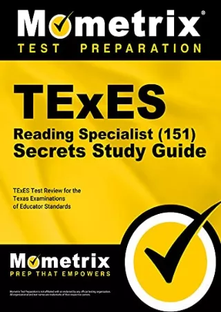 PDF_ TExES Reading Specialist (151) Secrets Study Guide: TExES Test Review for the