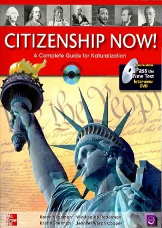 [PDF READ ONLINE] Citizenship Now! Student Book with Pass the Interview DVD and Audio CD: A