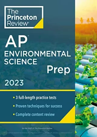 Read ebook [PDF] Princeton Review AP Environmental Science Prep, 2023: 3 Practice Tests