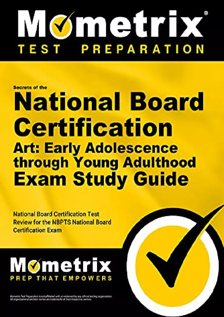 PPT PDF/READ Secrets of the National Board Certification Art Early