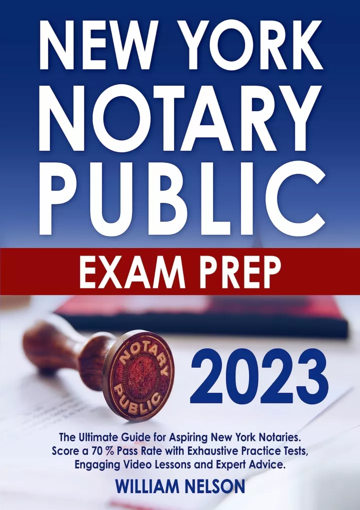 PPT [READ DOWNLOAD] New York Notary Public Exam Prep 2023 The