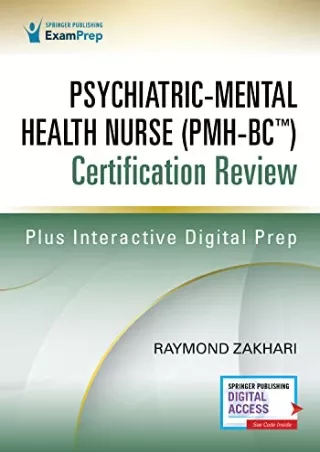 Read ebook [PDF] Psychiatric-Mental Health Nurse (PMH-BC™) Certification Review