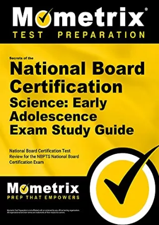 $PDF$/READ/DOWNLOAD Secrets of the National Board Certification Science: Early Adolescence Exam