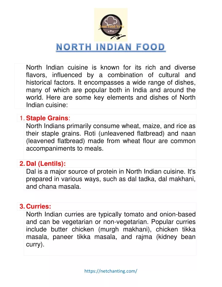 north indian cuisine is known for its rich