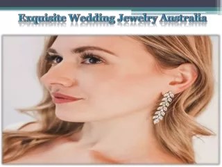 Exquisite Wedding Jewelry Australia