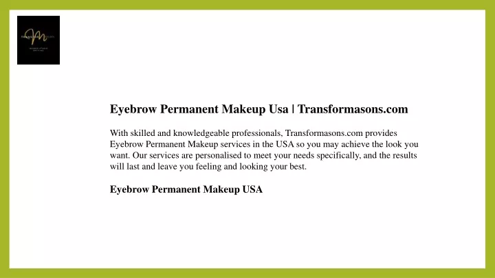 eyebrow permanent makeup usa transformasons