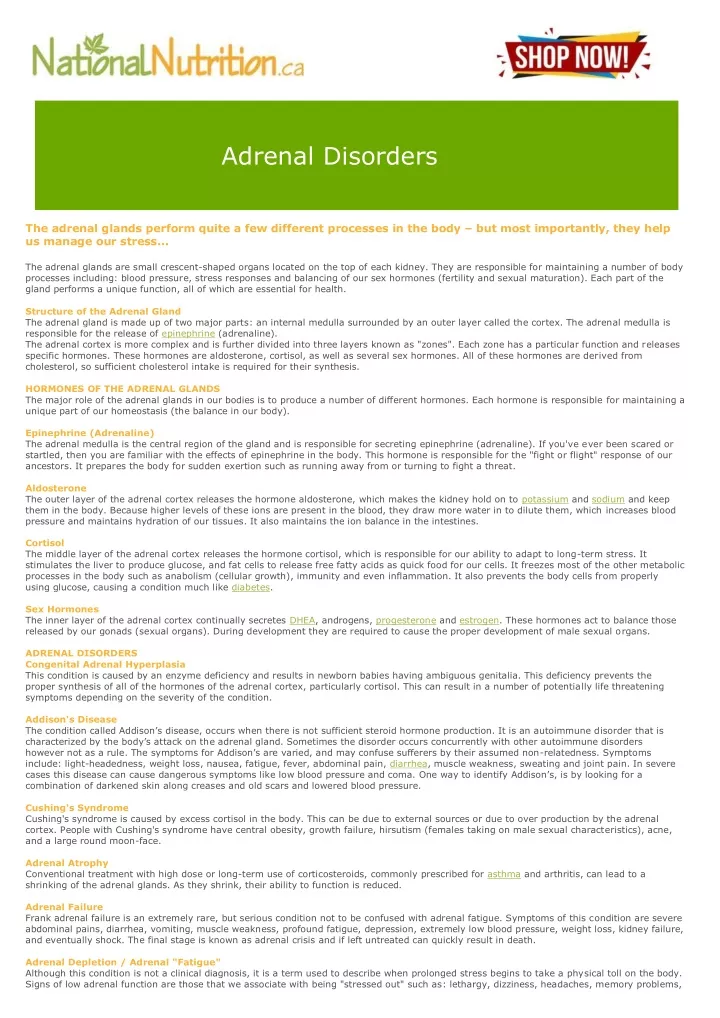 adrenal disorders