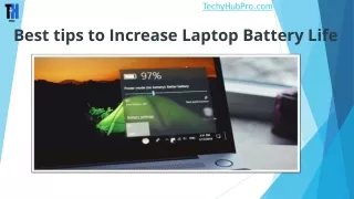 Best tips to Increase Laptop Battery Life