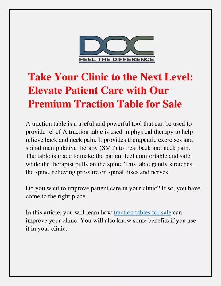 take your clinic to the next level elevate