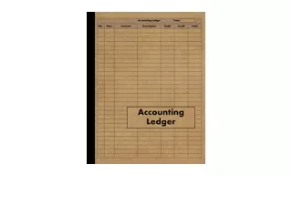 Download Accounting Ledger Large Simple Accounting Ledger Book for Bookkeeping a