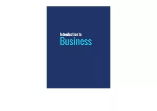 Kindle online PDF Introduction To Business for ipad