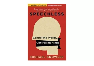 Ebook download Speechless Controlling Words Controlling Minds unlimited