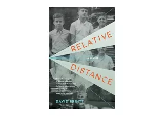 Ebook download Relative Distance A Memoir free acces