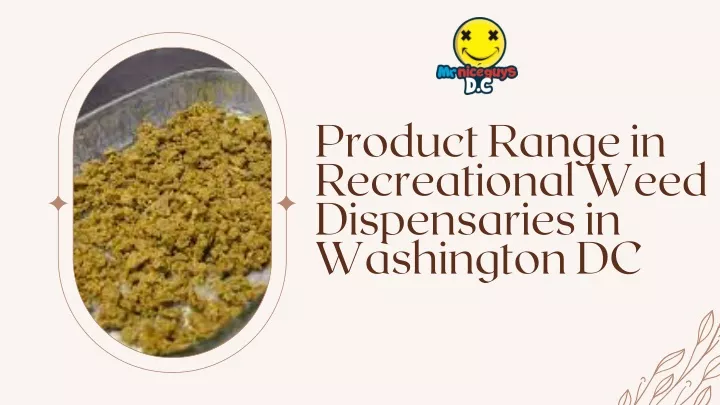 product range in recreational weed dispensaries